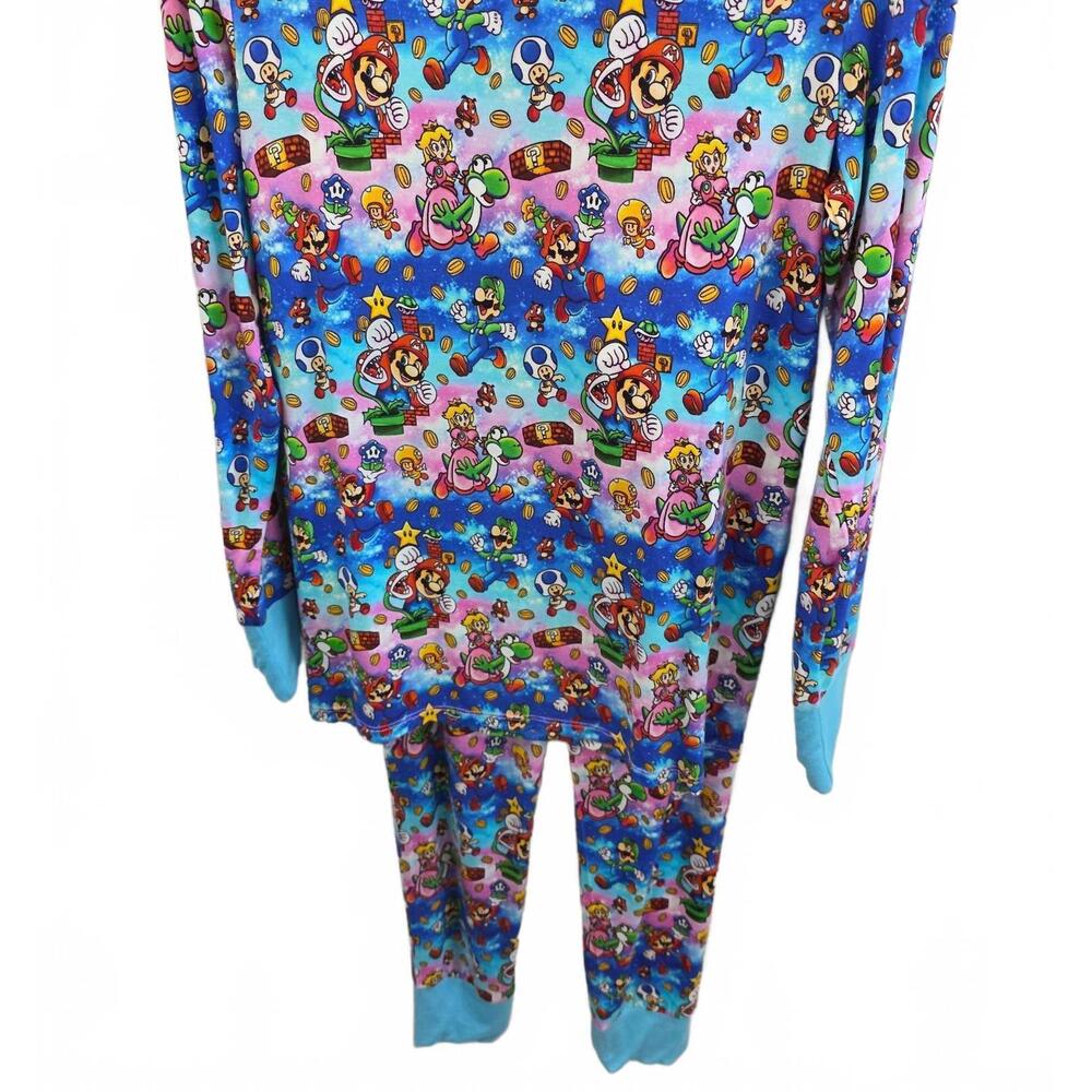 NEW CHARLIES PROJECT boy's mario world bamboo loungewear in blue